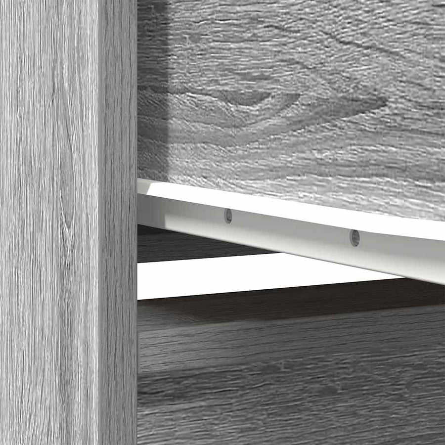 Highboard 29,5x34x119,5 cm spaanplaat grijs sonoma