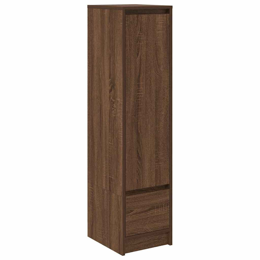 Hoge kast 29,5x34x119,5 cm spaanplaat bruin eikenkleurig