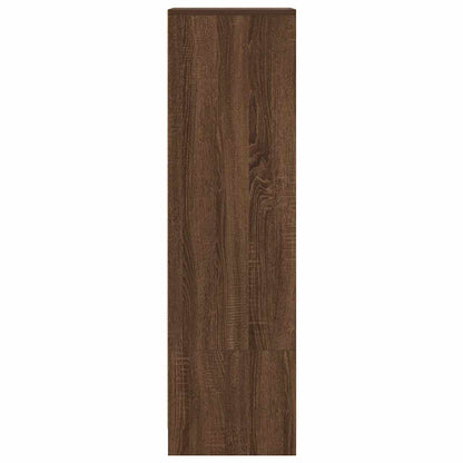 Hoge kast 29,5x34x119,5 cm spaanplaat bruin eikenkleurig
