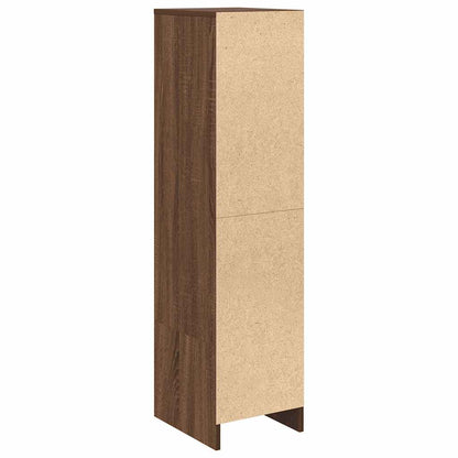 Hoge kast 29,5x34x119,5 cm spaanplaat bruin eikenkleurig