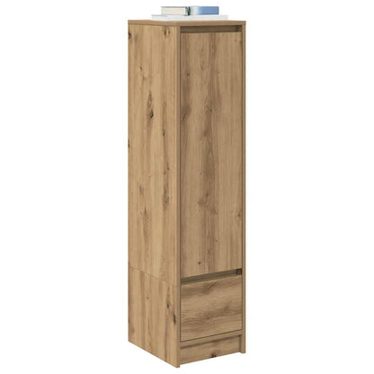 Highboard 29,5x34x119,5 cm spaanplaat eikenkleurig eikenkleurig