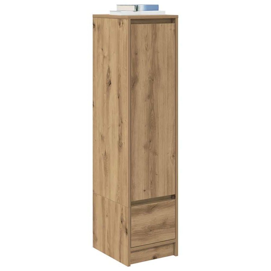 Highboard 29,5x34x119,5 cm spaanplaat eikenkleurig eikenkleurig