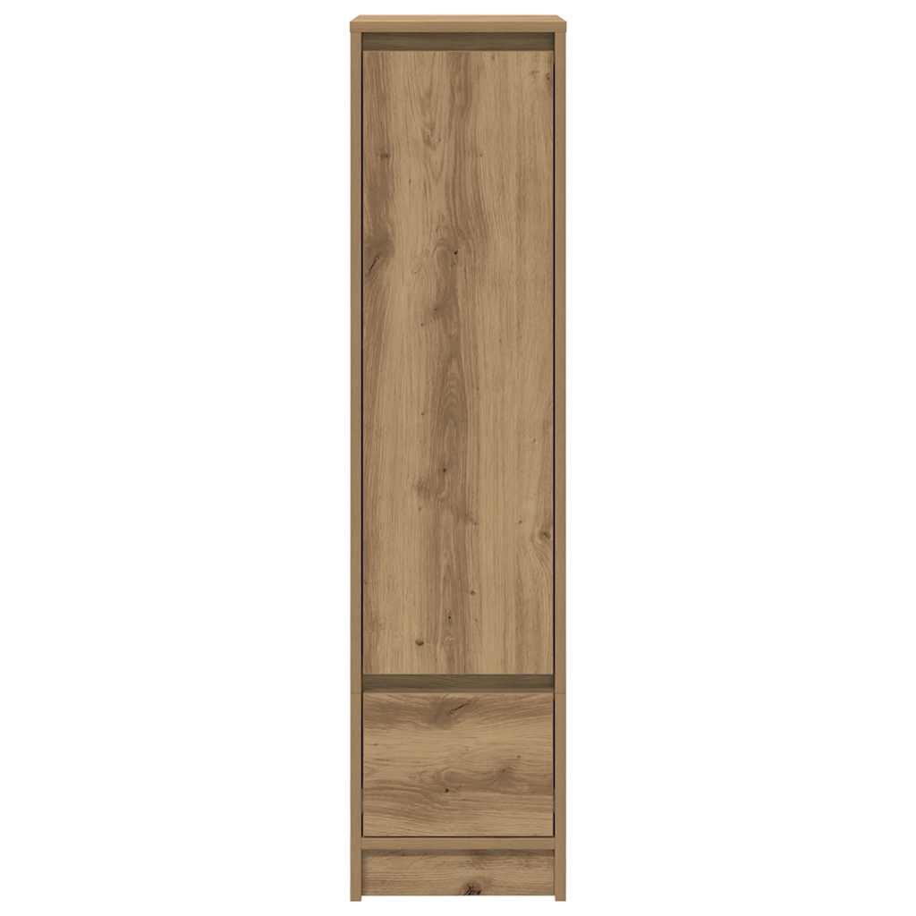 Highboard 29,5x34x119,5 cm spaanplaat eikenkleurig eikenkleurig