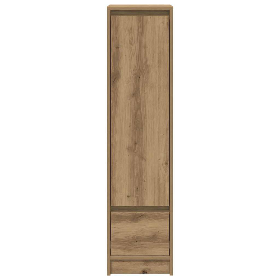 Highboard 29,5x34x119,5 cm spaanplaat eikenkleurig eikenkleurig
