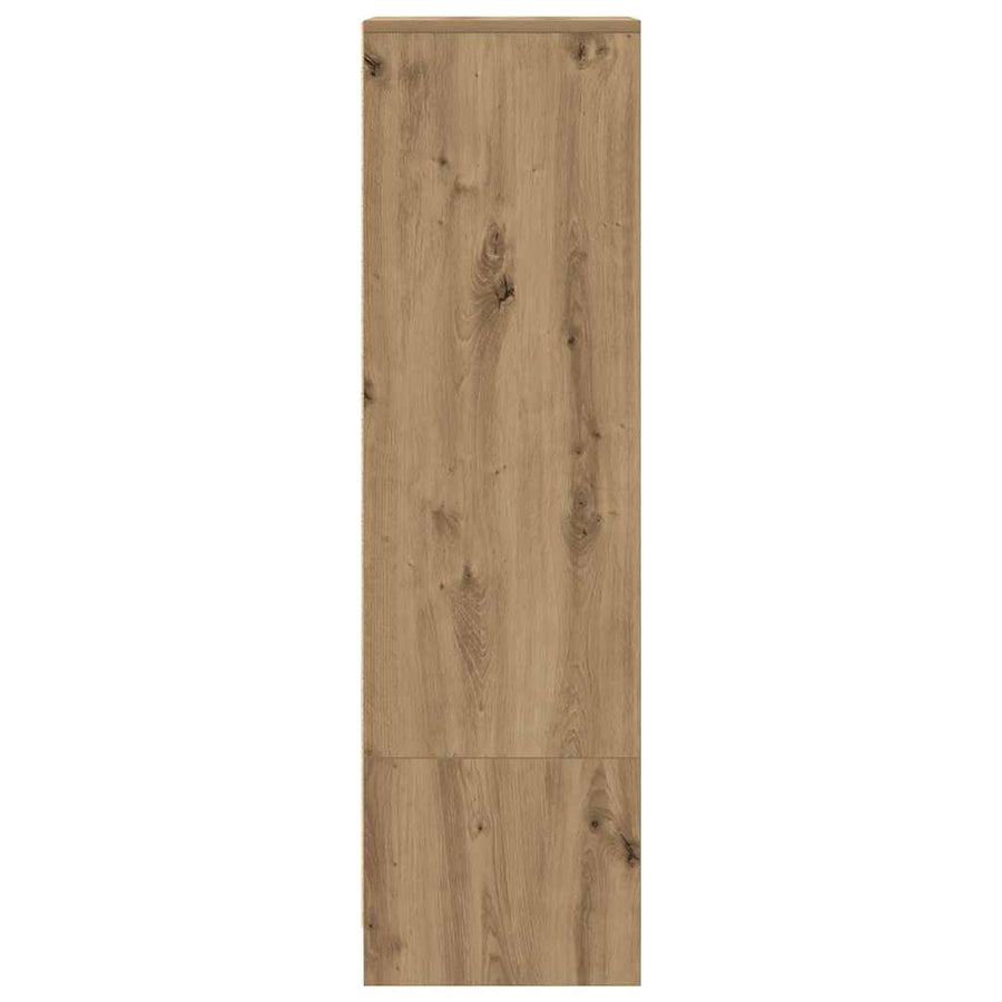 Highboard 29,5x34x119,5 cm spaanplaat eikenkleurig eikenkleurig