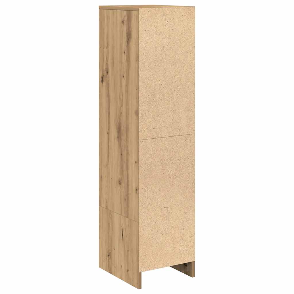 Highboard 29,5x34x119,5 cm spaanplaat eikenkleurig eikenkleurig
