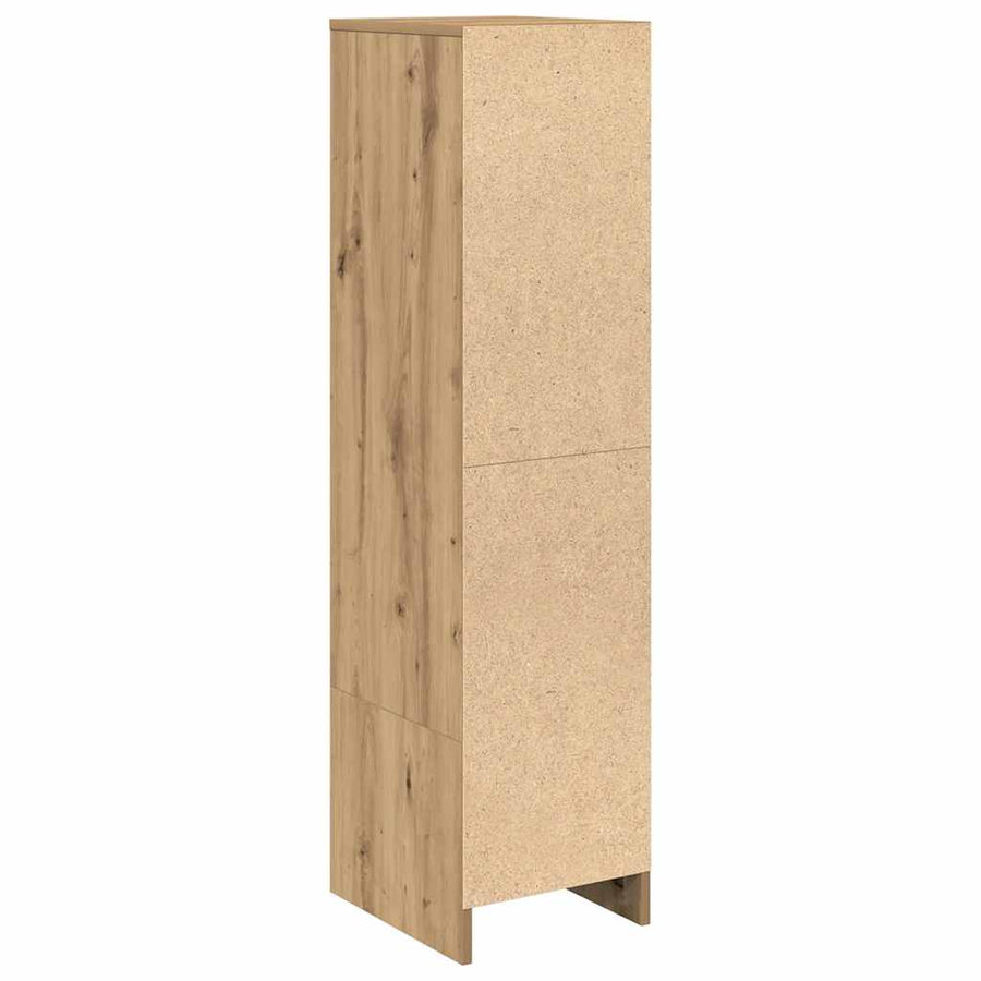 Highboard 29,5x34x119,5 cm spaanplaat eikenkleurig eikenkleurig