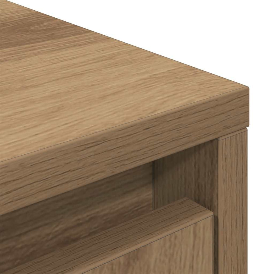 Highboard 29,5x34x119,5 cm spaanplaat eikenkleurig eikenkleurig