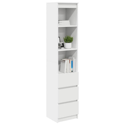 Hoge kast 37,5x35x180 cm spaanplaat wit