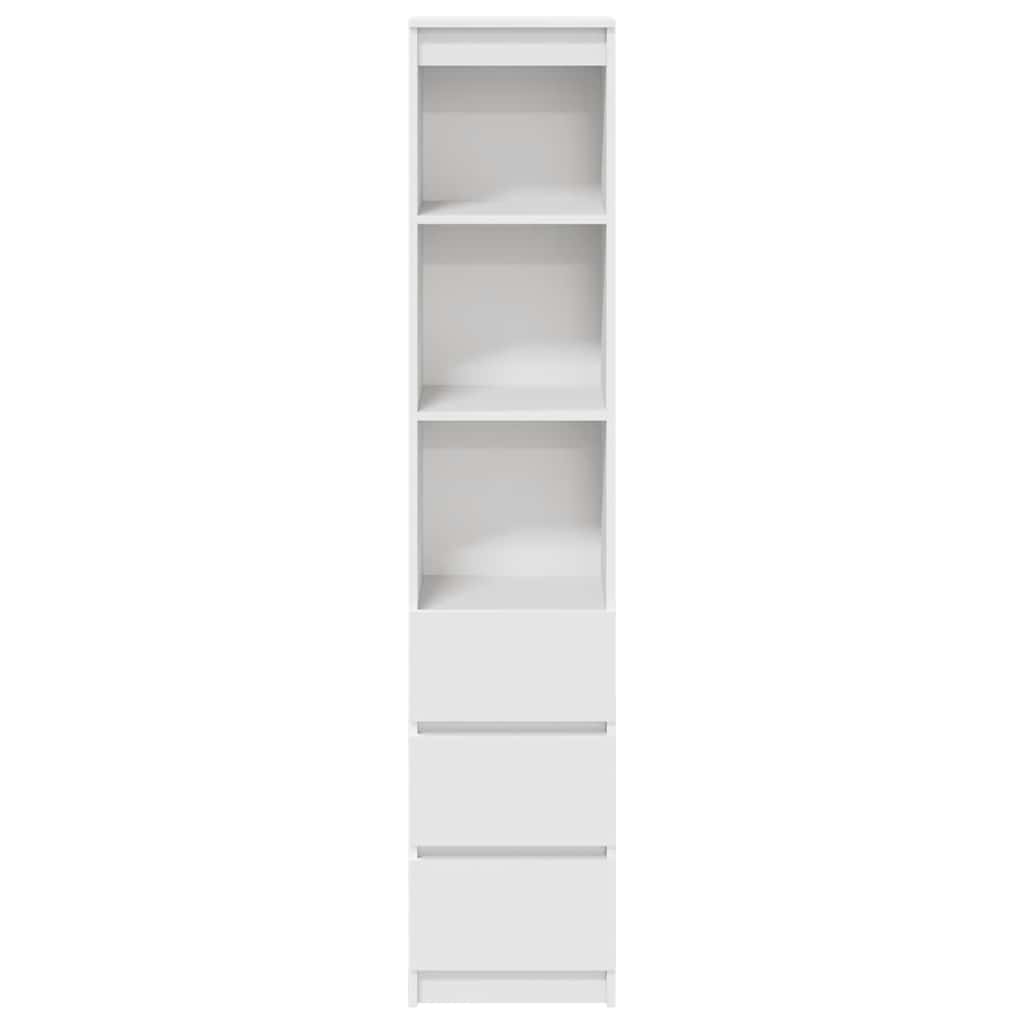 Hoge kast 37,5x35x180 cm spaanplaat wit