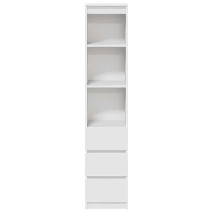 Hoge kast 37,5x35x180 cm spaanplaat wit
