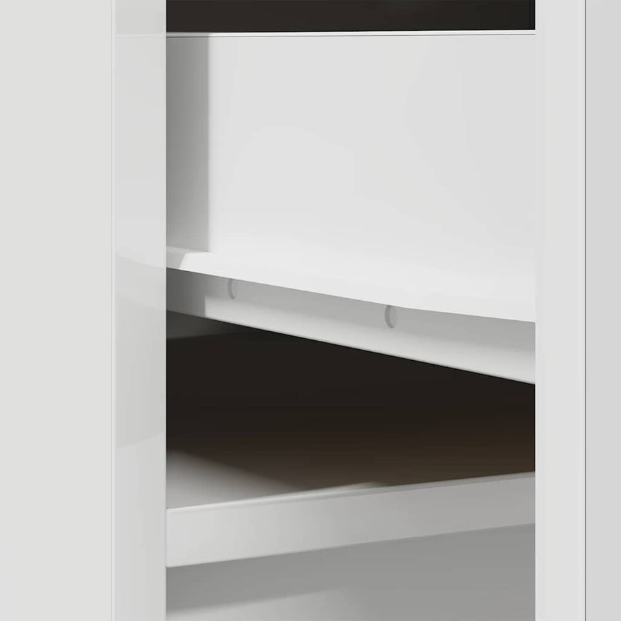 Hoge kast 37,5x35x180 cm spaanplaat wit