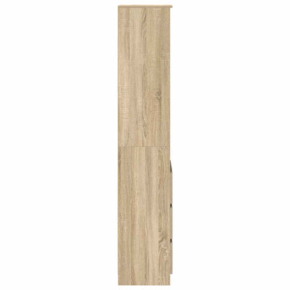 Highboard 37,5x35x180 cm spaanplaat sonoma eikenkleurig