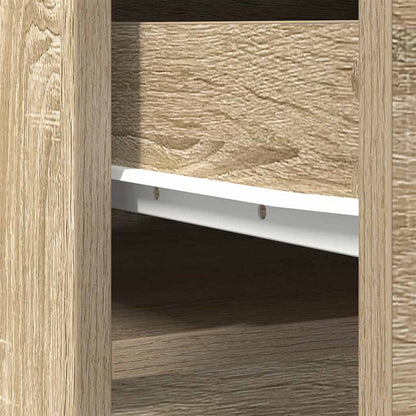 Highboard 37,5x35x180 cm spaanplaat sonoma eikenkleurig