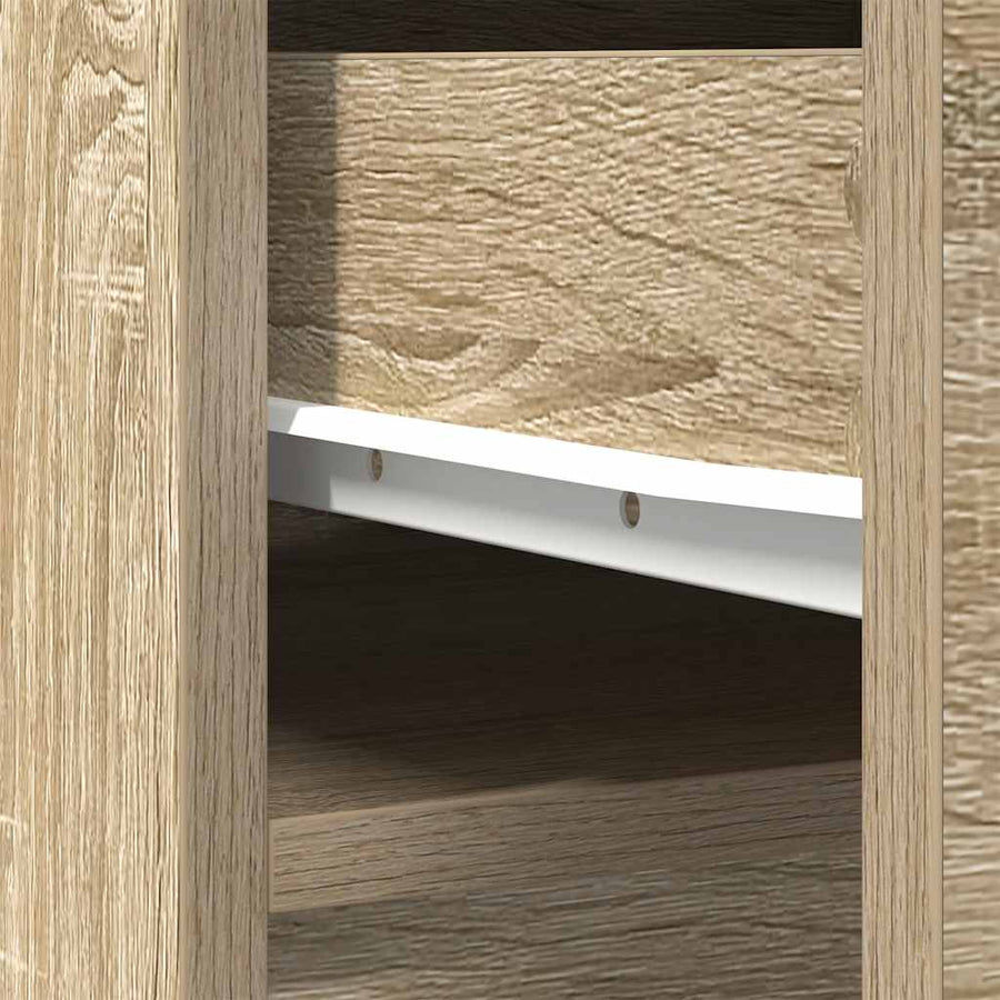 Highboard 37,5x35x180 cm spaanplaat sonoma eikenkleurig