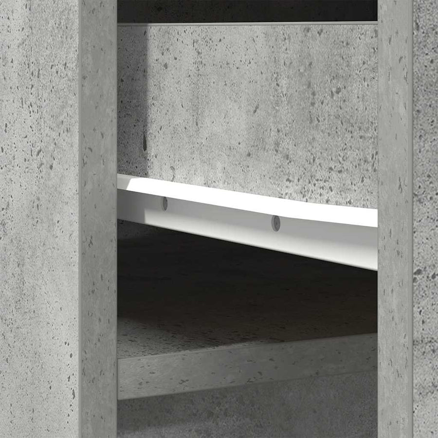 Highboard 37,5x35x180 cm spaanplaat betongrijs