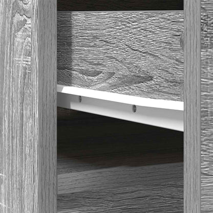Hoge kast 37,5x35x180 cm spaanplaat grijs sonoma