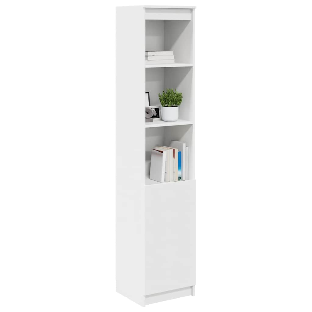 Hoge kast 37,5x35x180 cm spaanplaat wit