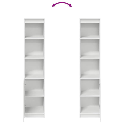 Hoge kast 37,5x35x180 cm spaanplaat wit