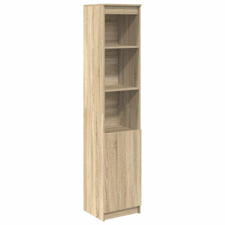 Highboard 37,5x35x180 cm spaanplaat sonoma eikenkleurig