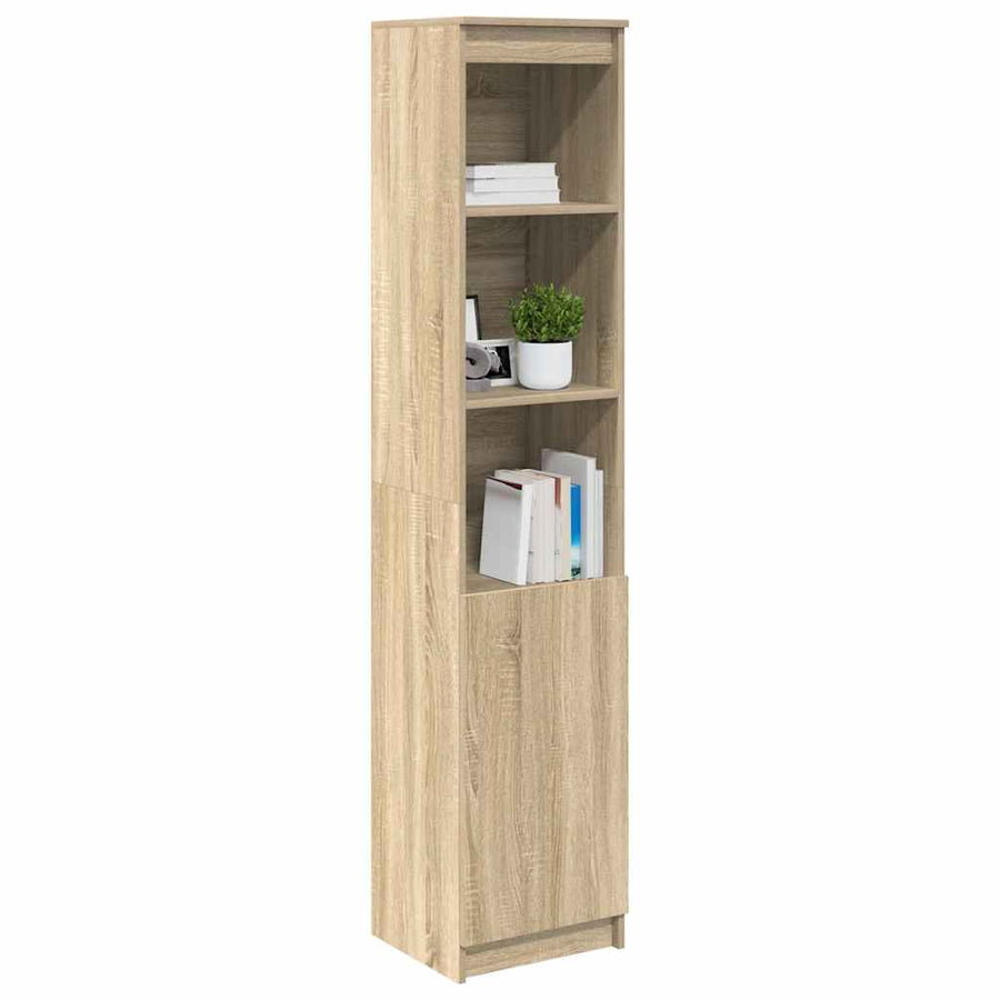 Highboard 37,5x35x180 cm spaanplaat sonoma eikenkleurig