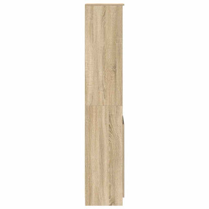 Highboard 37,5x35x180 cm spaanplaat sonoma eikenkleurig