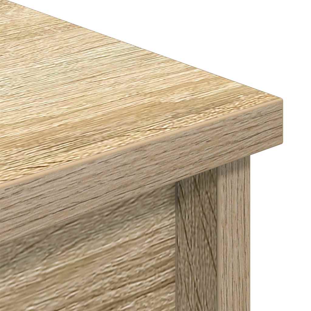 Highboard 37,5x35x180 cm spaanplaat sonoma eikenkleurig