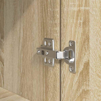 Highboard 37,5x35x180 cm spaanplaat sonoma eikenkleurig