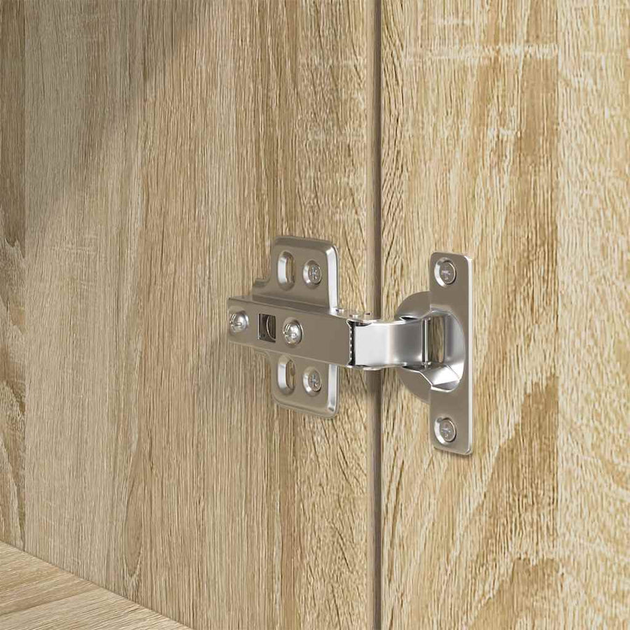 Highboard 37,5x35x180 cm spaanplaat sonoma eikenkleurig