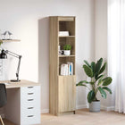 Highboard 37,5x35x180 cm spaanplaat sonoma eiken
