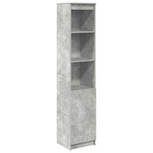 Highboard 37,5x35x180 cm spaanplaat betongrijs