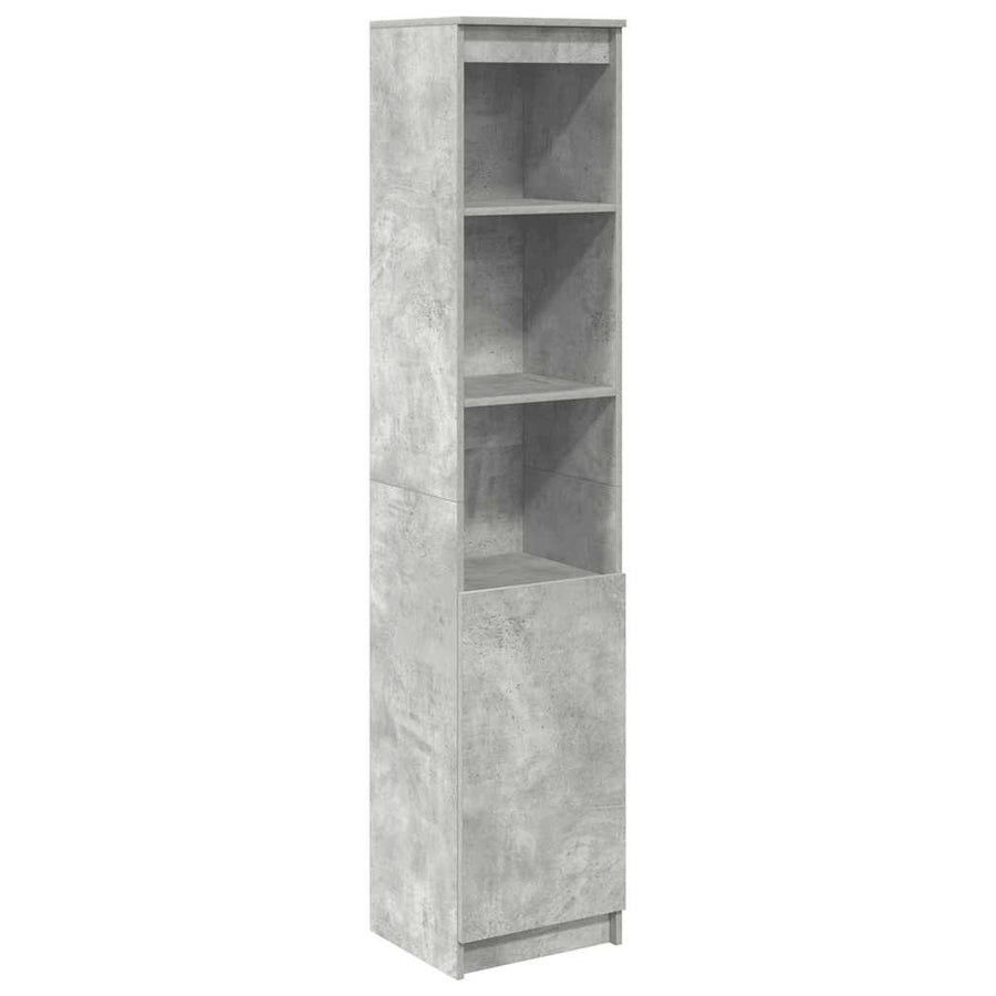 Highboard 37,5x35x180 cm spaanplaat betongrijs