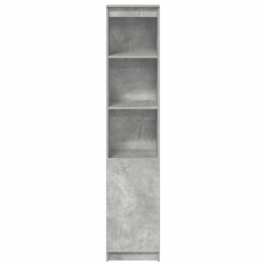 Highboard 37,5x35x180 cm spaanplaat betongrijs