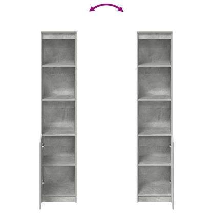Highboard 37,5x35x180 cm spaanplaat betongrijs