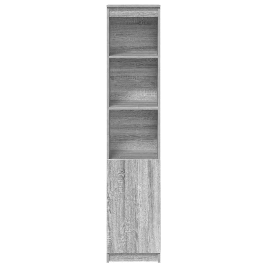 Hoge kast 37,5x35x180 cm spaanplaat grijs sonoma