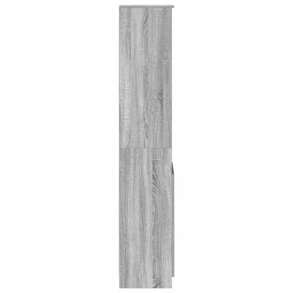 Hoge kast 37,5x35x180 cm spaanplaat grijs sonoma