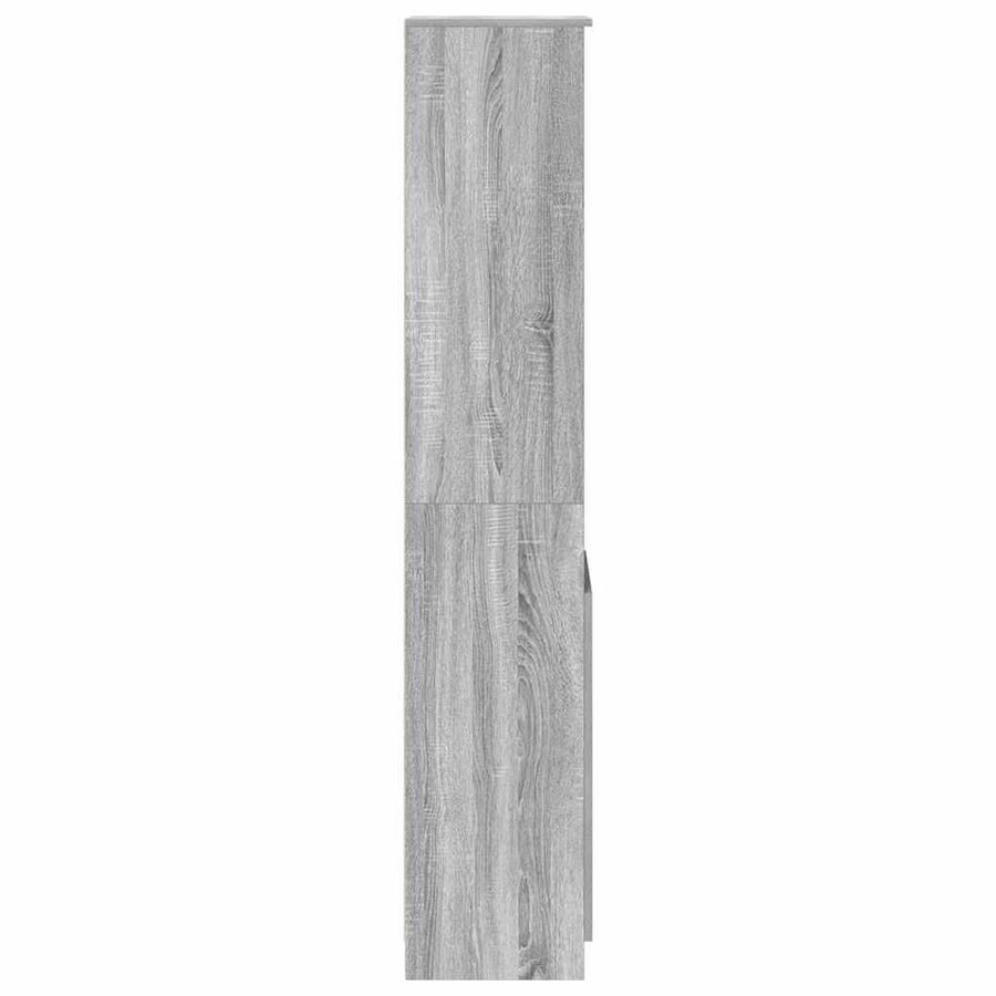 Hoge kast 37,5x35x180 cm spaanplaat grijs sonoma