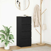 Dressoir 37,5x35x99 cm spaanplaat zwart eiken