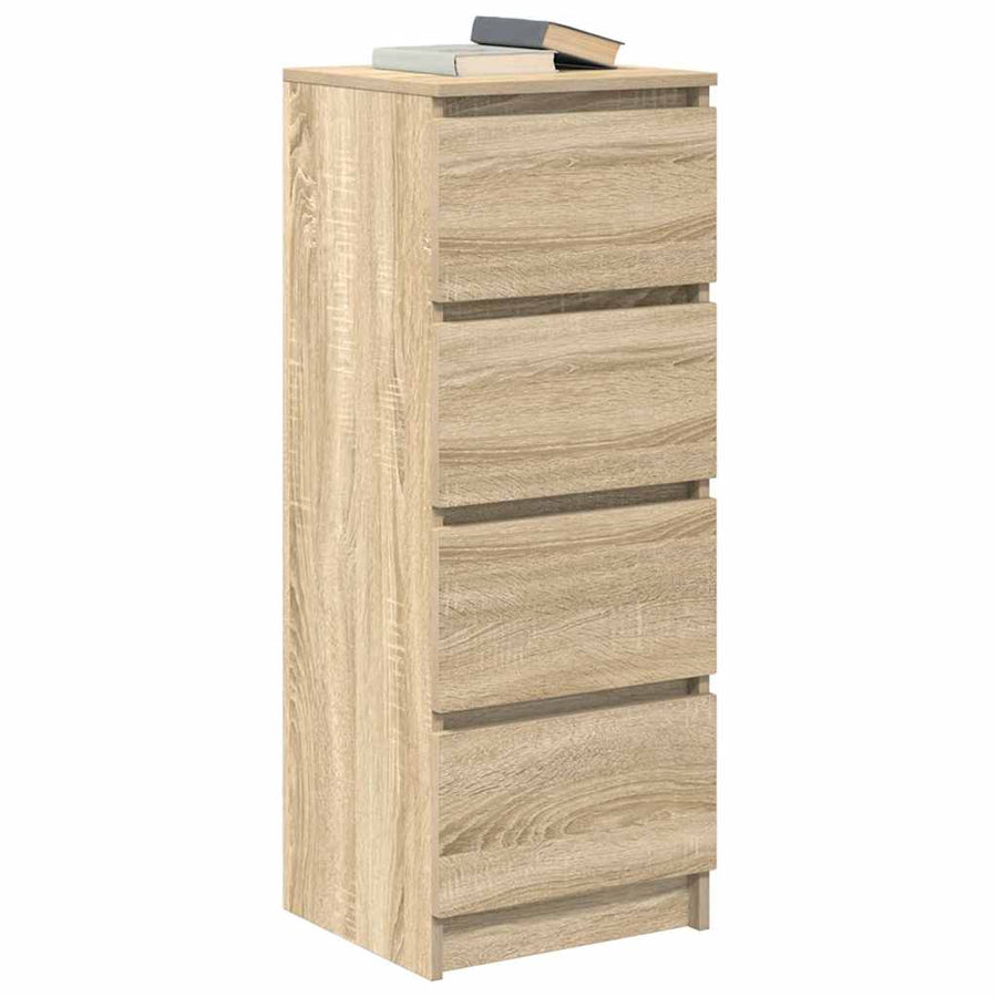 Dressoir 37,5x35x99 cm spaanplaat sonoma eikenkleurig