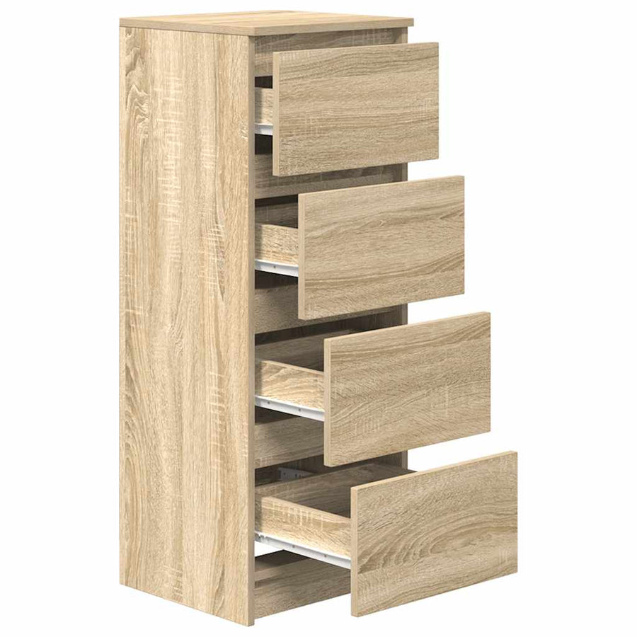 Dressoir 37,5x35x99 cm spaanplaat sonoma eikenkleurig