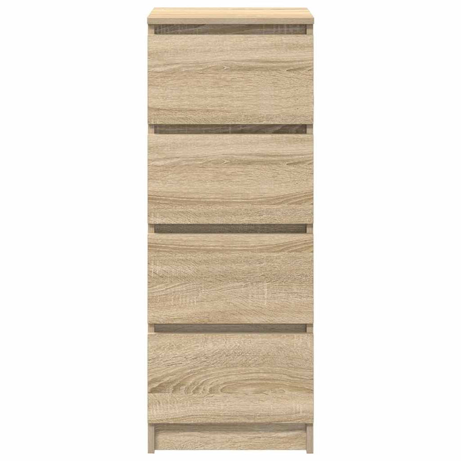 Dressoir 37,5x35x99 cm spaanplaat sonoma eikenkleurig