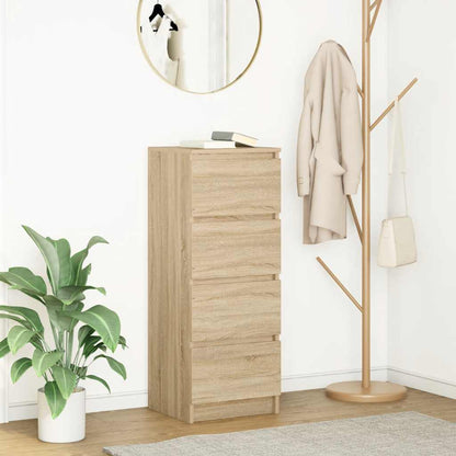 Dressoir 37,5x35x99 cm spaanplaat sonoma eikenkleurig