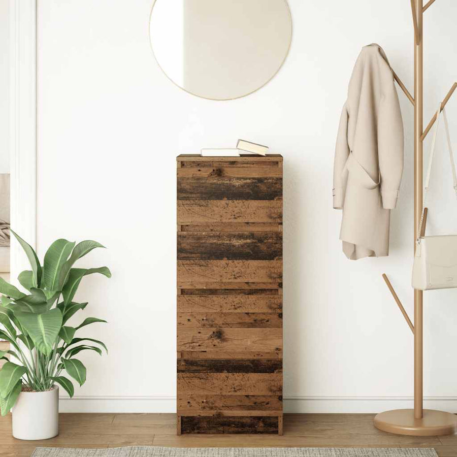 Dressoir 37,5x35x99 cm spaanplaat oud hout