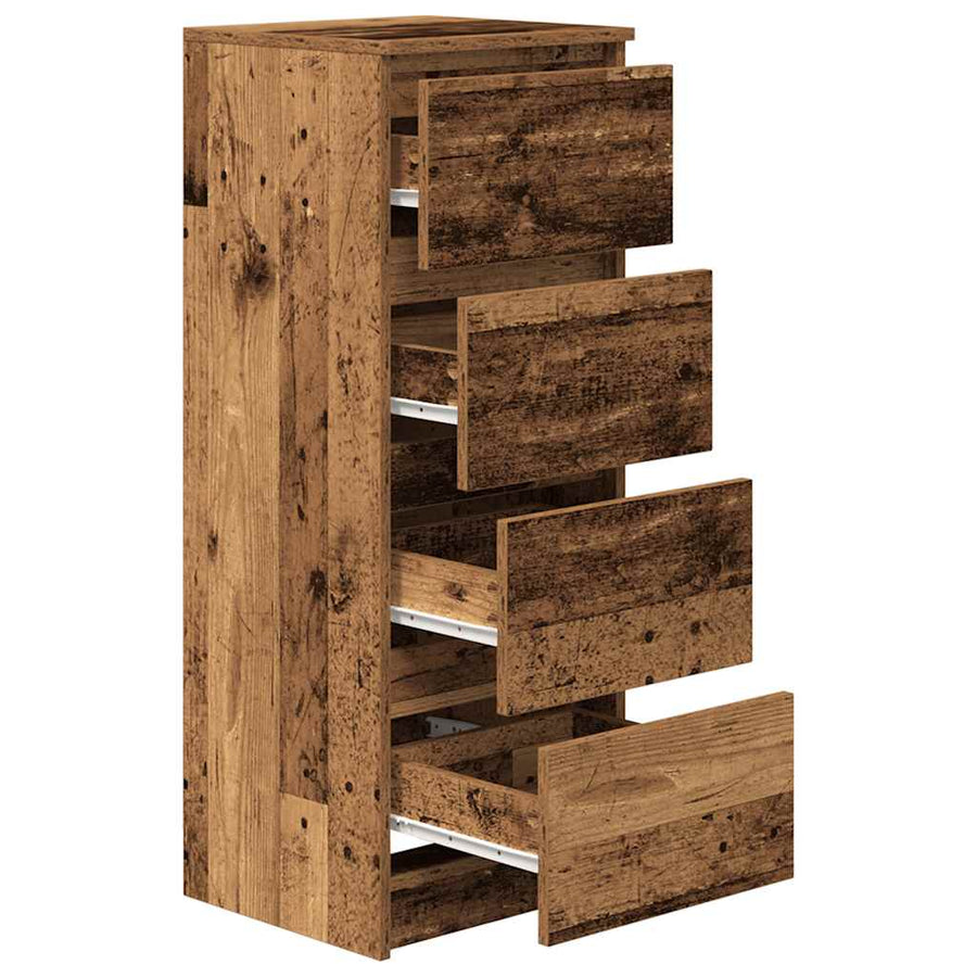 Dressoir 37,5x35x99 cm spaanplaat oud hout