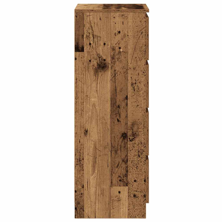 Dressoir 37,5x35x99 cm spaanplaat oud hout