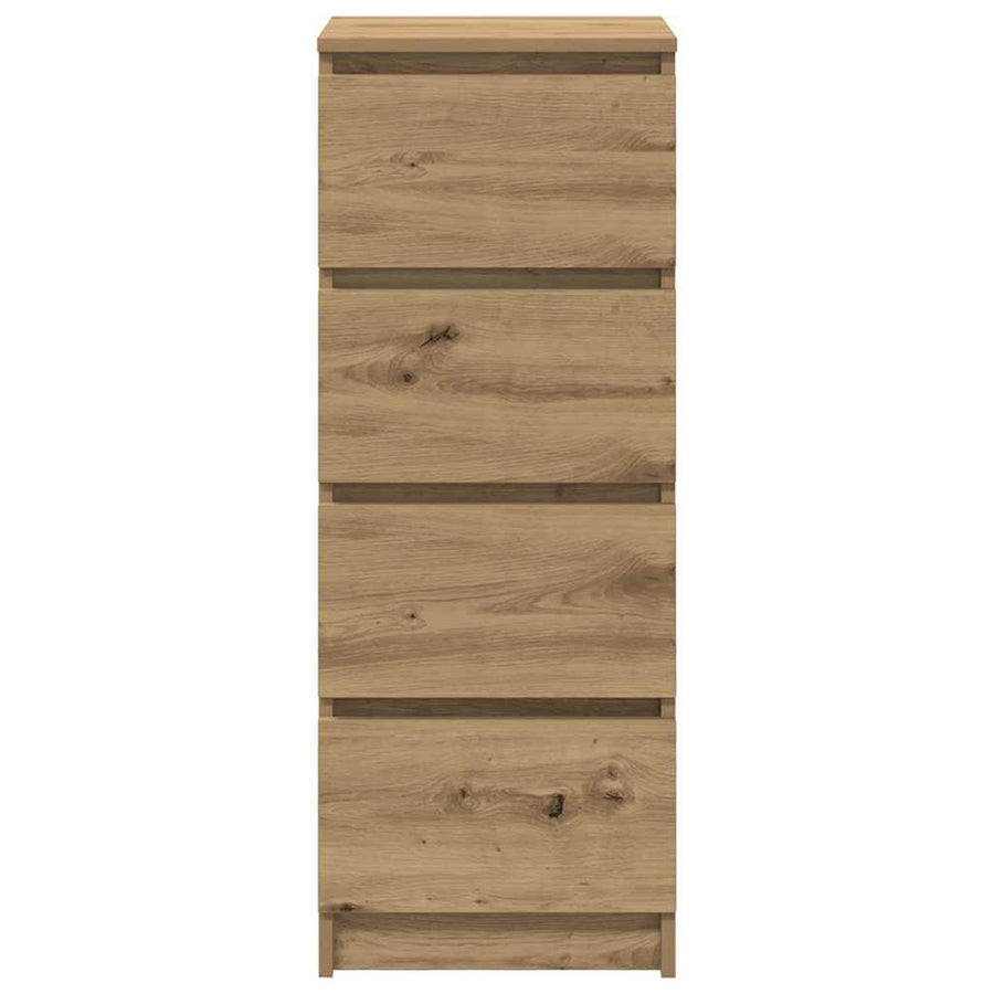 Dressoir 37,5x35x99 cm spaanplaat ambachtelijk eikenkleurig