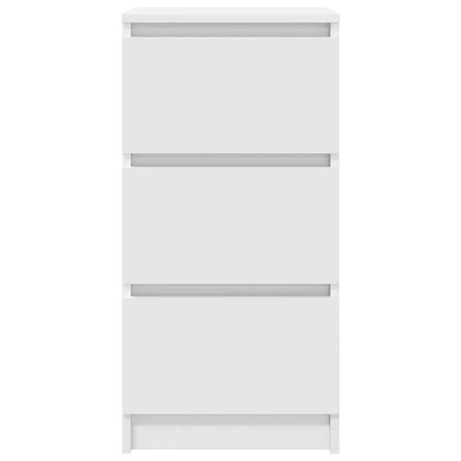 Dressoir 37,5x35x76 cm bewerkt hout wit