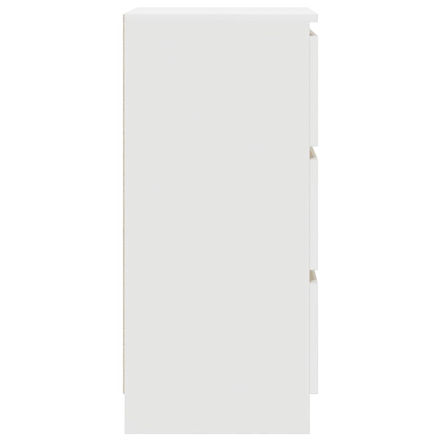 Dressoir 37,5x35x76 cm bewerkt hout wit