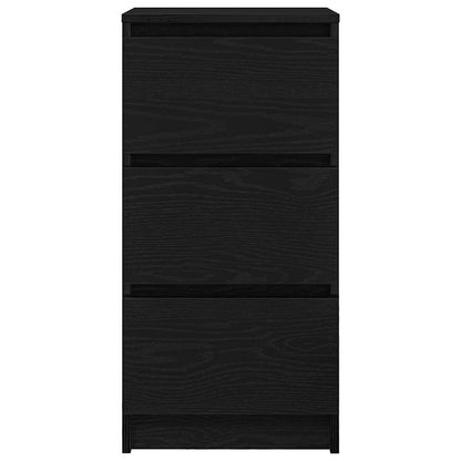 Dressoir 37,5x35x76 cm spaanplaat zwart eikenkleurig
