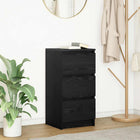 Sideboard 37.5x35x76 cm chipboard black oak look